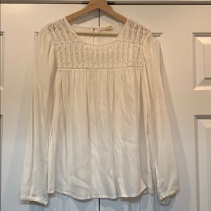 Anthropologie white detail blouse!